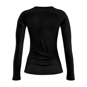 Rashguard personnalisé pour femmes, écologique, en Spandex/Polyester, haute performance, pour entraînement sportif, endurance, gym, yoga, manches longues - Product Image 2