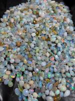 Opale d'Éthiopie naturelle, cabochon, AA, 11 mm, formes mélangées, polie, opalescente, certifiée par un tiers, pour la fabrication de bijoux, lot