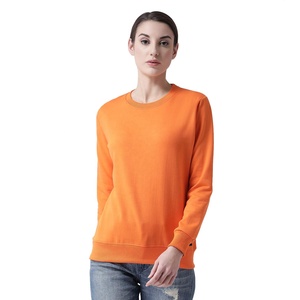 Sudadera Premium para Mujer, Cuello Redondo, Cálida, Mezcla de Algodón y Felpa, Informal, de Invierno, Estilo Urbano, Talla Grande - Product Image 1