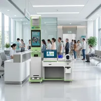 Huasheng Medical Multifunktionaler KI-Telemedizin Intelligenter Ganzkörper-Gesundheitsscreening-Kiosk HS-V600 OEM Touchscreen Solar