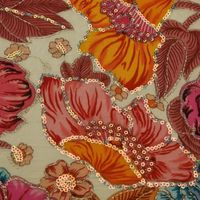 Tela de viscosa crepé Dola de calidad de exportación con estampado floral para vestidos, kurtis y trajes de mujer