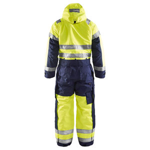 Hi Vis Cotton Work Wear Worker Clothes Coverall Road <b>Construction</b> Industrial Security Coverall Labor Suits - Product Image 6