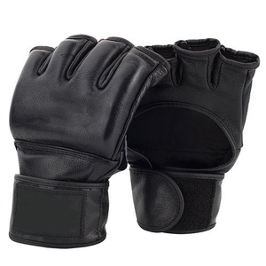 Guantes de MMA de Piel de Vacuno con Dedos Descubiertos para Grappling, Guantes de Artes Marciales Mixtas de Piel Sintética de Alta Calidad - Product Image 5