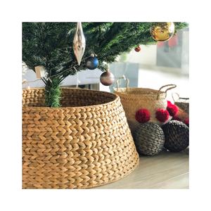 ปลอกคอต้นคริสต์มาสจากผักตบชวาคุณภาพสูง ทอมือ สีธรรมชาติ สไตล์วินเทจ ขนาด 55 ซม. x 25 ซม. สำหรับตกแต่งบ้าน - Product Image 2