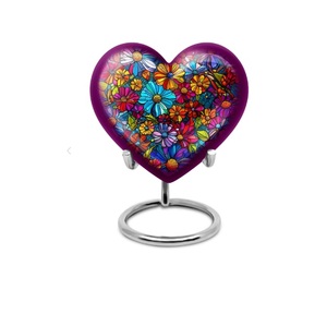 Urne funéraire mini en métal noir, design pistolet, en forme de cœur, avec support, idéale pour adultes et nourrissons - Vente chaude - Product Image 4