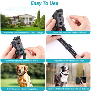 Sistema de Contención Inalámbrico 2 en 1 para Perros, Valla Eléctrica Impermeable con Descarga, Suministros de Entrenamiento para Mascotas de Tamaño Pequeño y Mediano - Product Image 5