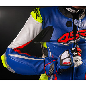 Custom Made Printed Motorbike Cowhide Racing Sport Leather Suit Pure Genuine Leather Breathable Quick Dry Men's High Speed Race - Product Image 4
