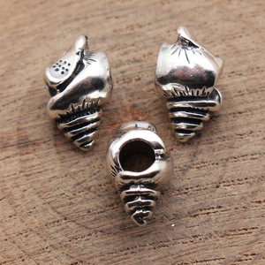 Cuentas <span class=keywords><strong>de</strong></span> Concha <span class=keywords><strong>de</strong></span> Caracol Espiral con Agujero Grande 16x9.5mm, Aleación <span class=keywords><strong>de</strong></span> Zinc Plateado Antiguo para Tejido <span class=keywords><strong>de</strong></span> Tobilleras <span class=keywords><strong>de</strong></span> Playa - Product Image 2