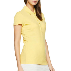 เสื้อยืดผู้หญิงคุณภาพเยี่ยม ผลิตโดยโรงงานแฟชั่น OEM สีสันสดใส เสื้อโปโลผู้หญิง ดีไซน์ล่าสุด - Product Image 3