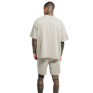 Camiseta de Manga Corta para Hombre, Cuello Redondo, Talla Grande, Color Sólido, Algodón Jersey, Corte Casual, Diseño Liso, Largo Regular, Tejido de Punto - Product Image 4