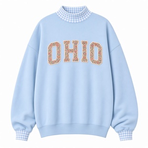 <b>Women</b>’s Graphic Pullover Sweatshirt Oversized Relaxed Silhouette <b>Checkered</b> Everyday Casual Wear - Product Image 1