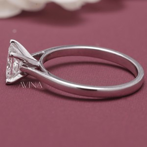 Bague de fiançailles et de mariage solitaire en diamant taille princesse certifié IGI - Or 14 carats - Product Image 3