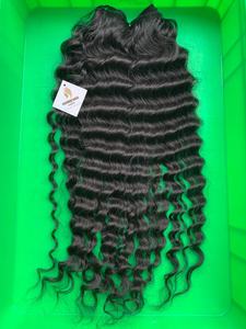 CDYHAIR Closure en dentelle Deep Wave Cheveux Humains Bouclés Naturels, Dentelle HD Transparente, Extensions de Cheveux Humains Vierges - Product Image 3