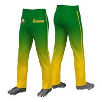 Celana Baseball Sublimasi Gradasi Merah Hitam, Bagian Bawah Terbuka, Poliester Tahan Lama, Cepat Kering, Diperkuat, Pakaian Olahraga Tim, Celana Baseball