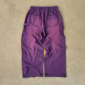 Pantalon évasé décontracté pour homme 100 % coton avec strass, taille mi-haute, écologique, respirant, léger, haute qualité, le meilleur - Product Image 6