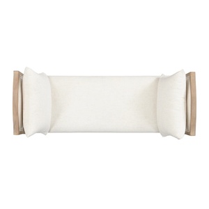 Classic Ottomans Made Of Solid Teak Wood With <b>Cushion</b> and Natural Finishing For Indoor Use. - Product Image 4