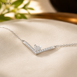 Collier en diamant en forme de cœur romantique, argent sterling 925, bijoux pour femmes, élégant, moissanite, cadeau de la Saint-Valentin - Product Image 3