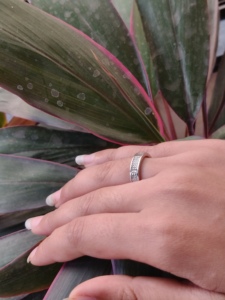 Bague en diamant pavé Namivaa Vms99 avec micro-incrustation, cadeau romantique pour femme, idéal pour mariage, anniversaire, fiançailles, soirée, bijou raffiné - Product Image 1