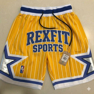 Shorts de basket-ball en mesh personnalisés pour hommes Rexfit Sports, shorts d'entraînement athlétiques, respirants, à séchage rapide, vêtements de sport, shorts de gym - Product Image 5