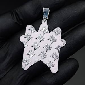 จี้เพชรโมอิสซาไนต์ VVS แบบเย็น ประดับเงินแท้ S925 สไตล์ฮิปฮอป  รับทำจี้แบบกำหนดเอง  ออกแบบโลโก้ส่วนตัว  รับผลิตแบบ OEM ODM - Product Image 3