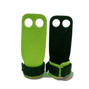 Poignées de gymnastique professionnelles en cuir à 2 trous personnalisables pour l'entraînement et les compétitions, antidérapantes - Product Image 5
