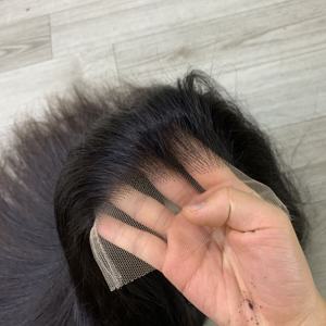 Cabello Humano Vietnamita al por Mayor con Cierre de Encaje HD, Cabello Liso, Cabello Vietnamita Virgen, Negro Natural, Pelucas Suizas - Product Image 2