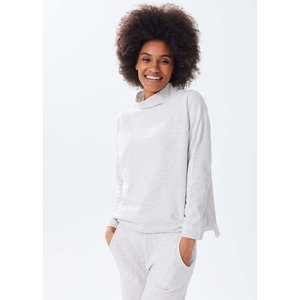 Sudadera Casual Oversize de Algodón Tejido con Cuello Redondo y Manga Larga para Mujer, Estampado Personalizado Azul Hielo, Forrada, Transpirable, con Estampado de Leopardo, para Otoño - Product Image 2