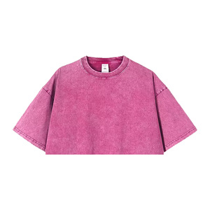 Camiseta de Manga Corta con Cuello Redondo para Mujer, Talla Grande, 100% Algodón Orgánico, 220g, Transpirable, Ecológica, Informal, Marca Personalizada - Product Image 2