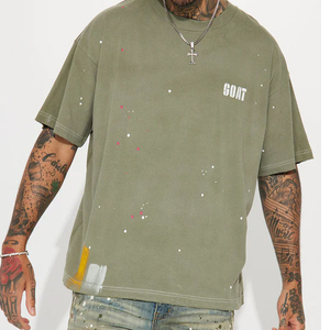 Men's Cotton T-shirt Customizable Heat <b>Transfer</b> Logos Casual Blank Branded Vintage Men's t-Shirts - Product Image 5