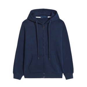 เสื้อฮู้ดซิปผู้ชายสีน้ำตาล ผ้าฟลีซ ทรงโอเวอร์ไซส์ สีพื้น สวมใส่สบายสำหรับฤดูหนาว ผลิตจากผ้าฝ้าย 100% ระบายอากาศได้ดี เป็นมิตรต่อสิ่งแวดล้อม ถักทออย่างประณีต - Product Image 2