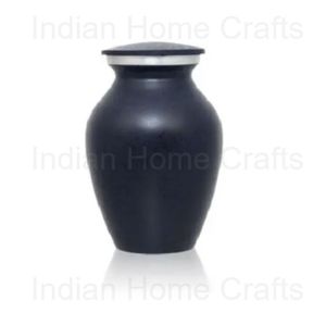 Urna Funeraria de Metal Negro para Cenizas de Mascotas, Estilo Europeo, Recipiente Conmemorativo para Perros y Gatos, Duradera, Capacidad de 200 Pulgadas Cúbicas, Estilo Indio - Product Image 4