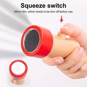 Wudly 15 pièces jeu de rôle de détective en bois pour enfants marqueurs de preuves outils dossier et chapeau noir accessoires - Product Image 6