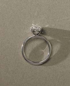 Custom 0.5CT-3CT Brilliant Cut VVS D Color 925 Sterling <b>Silver</b> Prong Set Moissanite <b>Solitaire</b> Wedding Engagement Gift <b>Ring</b> - Product Image 3
