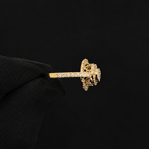 Anillos de Moda Personalizados de Oro de 14K con Diamantes Naturales, Joyería Fina de Lujo, Estilo Hip Hop, para Boda, Compromiso, Aniversario, para Niños - Product Image 3