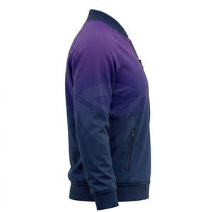Chaqueta bomber básica de invierno para hombre, tela suave, ajuste cómodo, diseño simple, ropa exterior ligera y cálida para uso diario. - Product Image 3