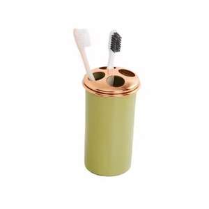 Support de brosse à dents en acier inoxydable pour comptoir, organisateur de salle de bain, design antirouille, écologique, deux pièces, nouvelle collection, vente chaude - Product Image 1