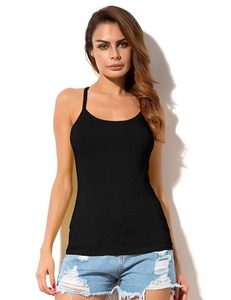 Women Ribbed <b>Tank</b> <b>Top</b> <b>Square</b> <b>Neck</b> Crop Cami Slim Fit Yoga Sport Bra Built In Padded Workout Vest Wholesale - Product Image 6