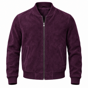 High Quality <b>Black</b> <b>Men's</b> Bomber Jacket with Stand Collar Premium & Breathable Custom Logo Print New Design Reasonable Price - Product Image 6