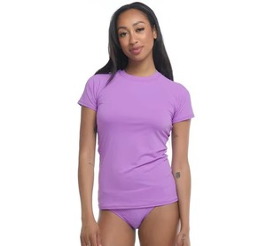 Camiseta Deportiva de Manga Corta para Mujer, Transpirable, de Alta Calidad, Protección UV, Secado Rápido, Anti-Rozaduras, 100% Poliéster, para Deportes y Fitness - Product Image 5