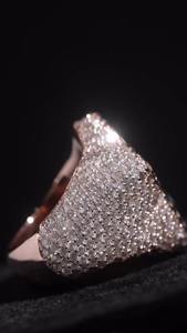 Anillos de Diamantes Iced D VVS para Hombre, Joyería Hip Hop, Plata 925, Talla Personalizada, Estilo Clásico Unisex para Fiesta, HUMERA JEWELS - Product Image 5