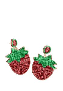 Cuteness elegante Premium hecho a mano rosa con cuentas colgantes gota bordado pendiente joyería de lujo última opción de moda de la India - Product Image 4