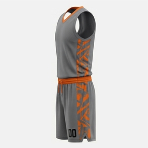 Uniformes de basket-ball pour adultes en mesh, impression par sublimation, compétition professionnelle, haute qualité, personnalisés, respirants, sans manches, grandes tailles - Product Image 3