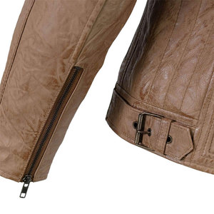 <b>Men's</b> Waterproof Stand Collar Zipper Closure Casual PU Fabric <b>Leather</b> <b>Jacket</b> - Product Image 6