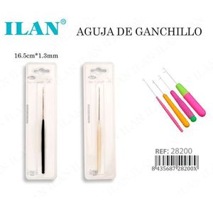 Uncinetto da 16,5 cm x 1,3 mm con linguetta per lavori a maglia e artigianato - Product Image 3