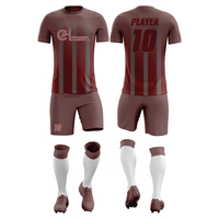 Jersey & Celana Pendek Sepak Bola Profesional Elite, Dibuat untuk Performa Tingkat Kejuaraan, Ringan, Cetak Kustom