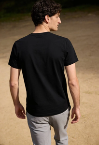 Camiseta Casual de Manga Corta para Hombre SOSH, Diseño a Rayas, 100% Algodón, Costuras Planas, Tejido Interlock de Secado Rápido - Product Image 2