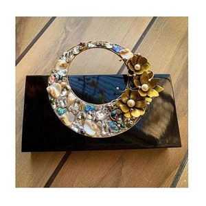 Pochette pour femme la plus demandée des fournisseurs indiens : pochette en résine colorée avec perles et sangles solides pour un style polyvalent - Product Image 5