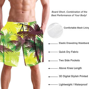 Custom <b>Men</b> Swim Shorts Wholesale <b>Men</b> Swim <b>Trunks</b> Lightweight Breathable Quick Dry Board Shorts - Product Image 3