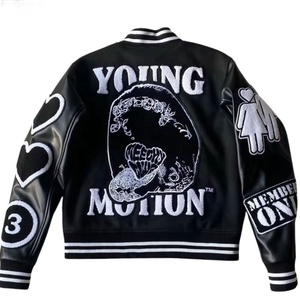 Econex Sports 2025 Chaquetas universitarias de lana 100% para hombre Invierno Casual Street & Hip Hop Inspirado Patchwork Detalle Hecho Pakistán - Product Image 4