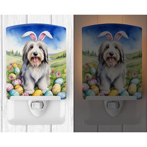 ไฟกลางคืนเซรามิกมีเคราแบบใหม่สำหรับไล่ล่าไข่อีสเตอร์ขนาดกะทัดรัด6x4x3หลากสีสำหรับห้องนอนห้องโถงห้องครัว - Product Image 2